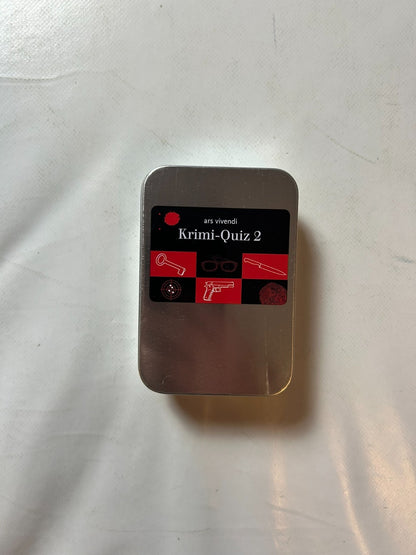 Ars Vivendi KrimiQuiz 2 Quizspiel Metallbox Detektiv Rätsel  Unbespielt - Ansicht 2
