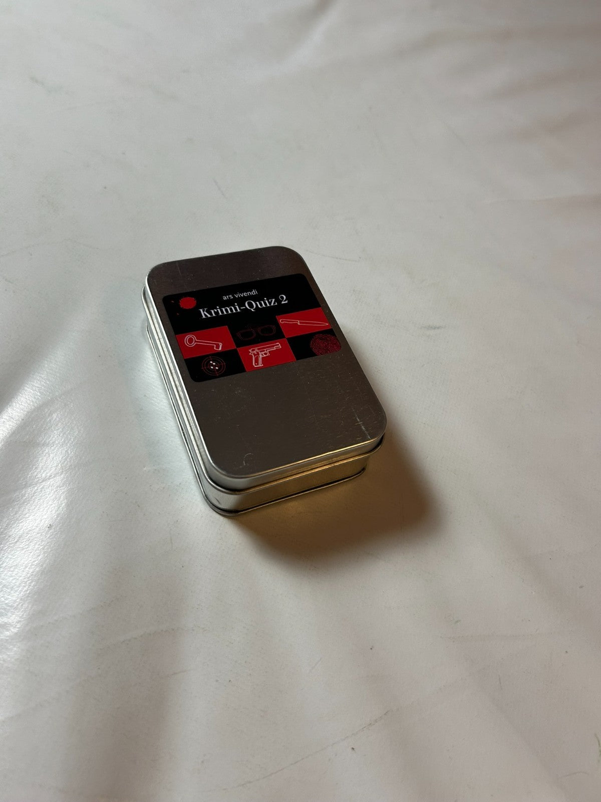 Ars Vivendi KrimiQuiz 2 Quizspiel Metallbox Detektiv Rätsel  Unbespielt - Ansicht 5