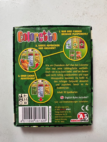 AS Abacus Spiele  Coloretto  Vollständig - Ansicht 9
