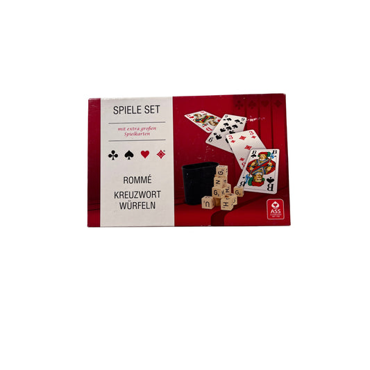 ASS Senioren Rommé Kreuzwort Würfeln SpieleSet mit Würfelbecher – SKU A13999 – Kartenspiel gebraucht kaufen bei Brettspielimperium