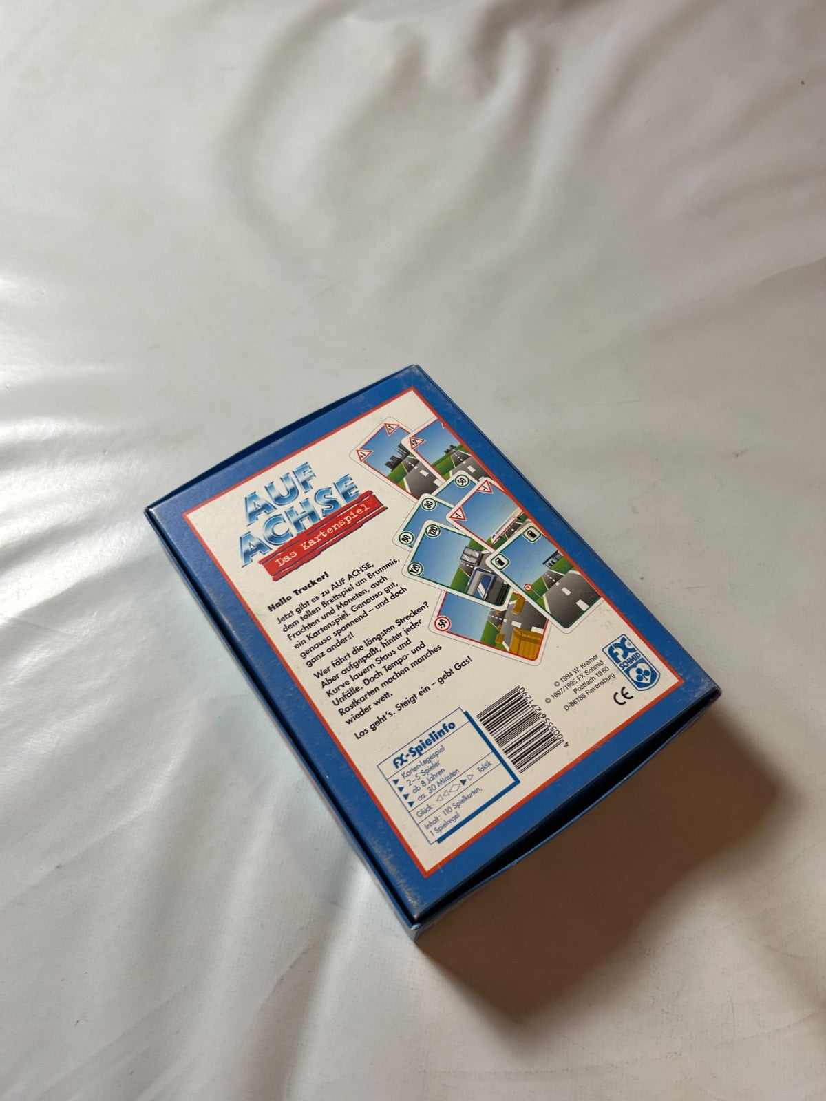 Auf Achse FX Schmid 1994/1995 Kartenspiel Vintage Reisespiel  Vollständig - Ansicht 10