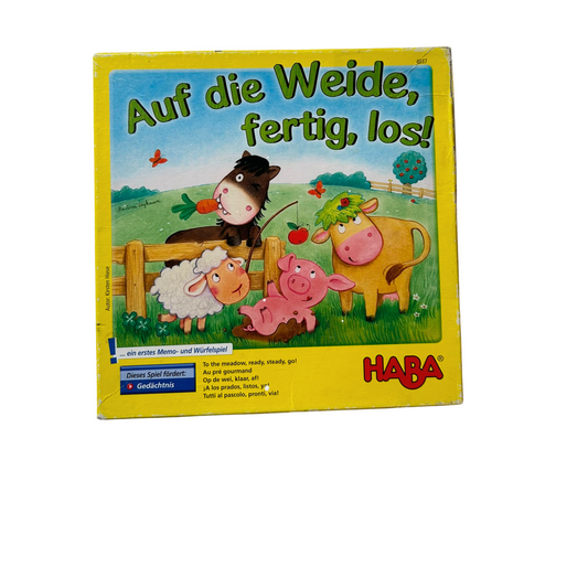 Auf die Weide fertig los Brettspiel Würfelspiel Haba - Vollständig - Ansicht 1