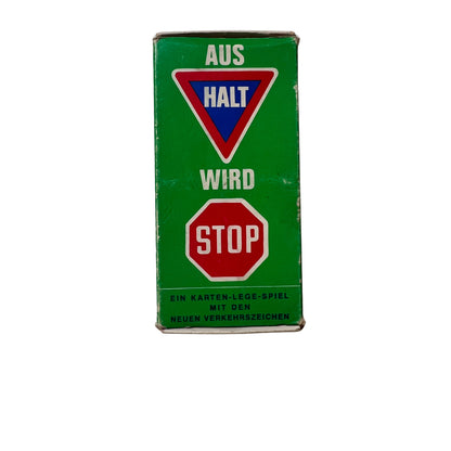 Aus Halt wird Stop Verkehrszeichen Karten Lege Spiel 70er Verlag RotGelbGrün – SKU A6478 – Kartenspiel gebraucht kaufen bei Brettspielimperium