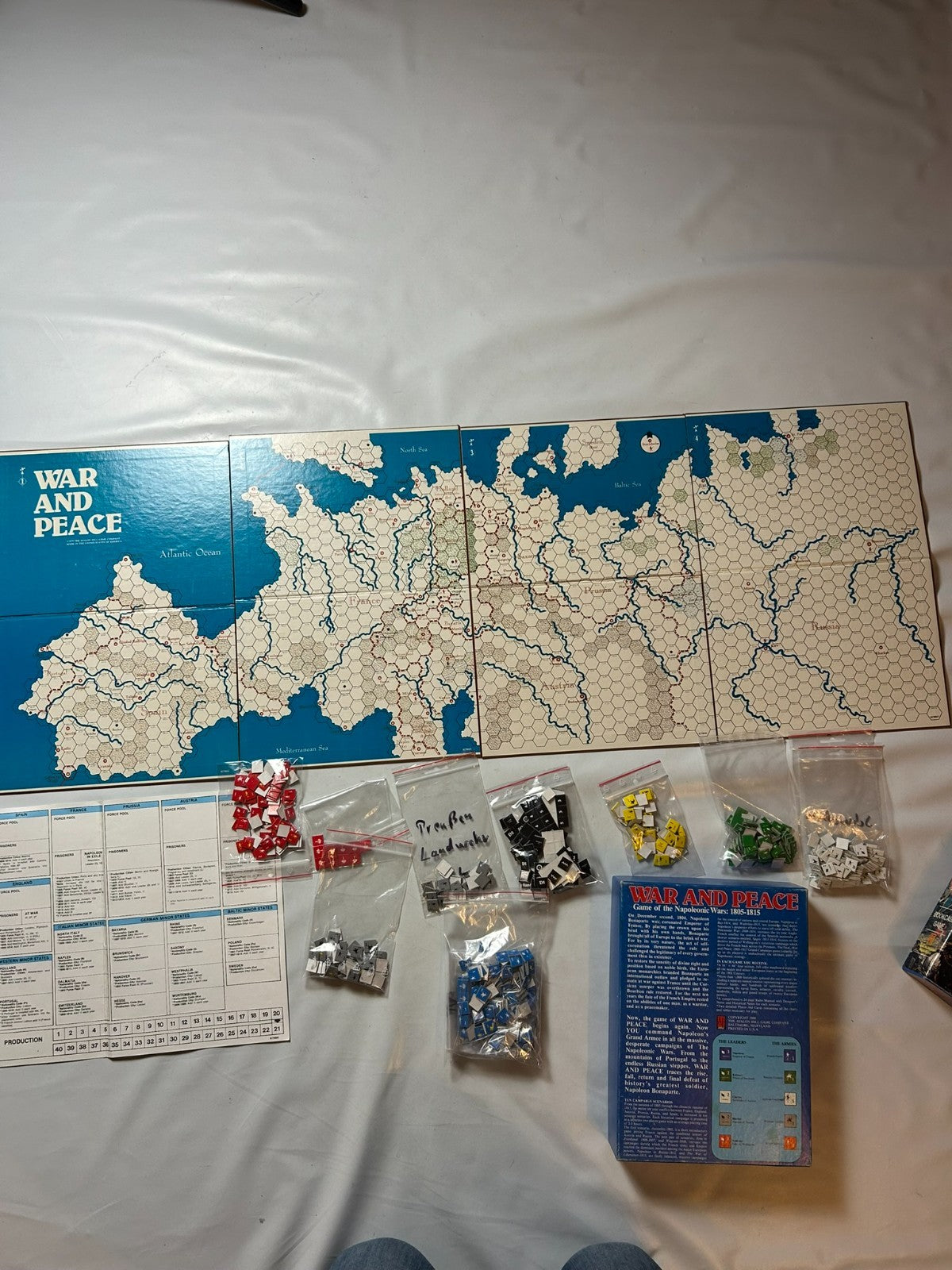 Avalon Hill 1980 War and Peace Brettspiel  Vollständig - Ansicht 6