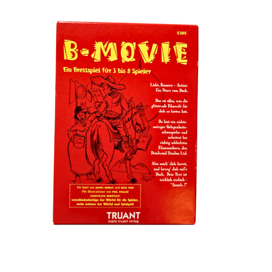 B-Movie Brettspiel Würfelspiel Truant Verlag Phil Foglio - Unbespielt – SKU A12338 – Gesellschaftsspiel gebraucht kaufen bei Brettspielimperium