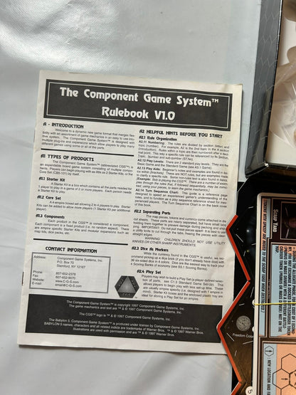 Babylon 5, Narn Regime,  Component Game System, 2258 Core Set OVP, Englisch - Ansicht 8