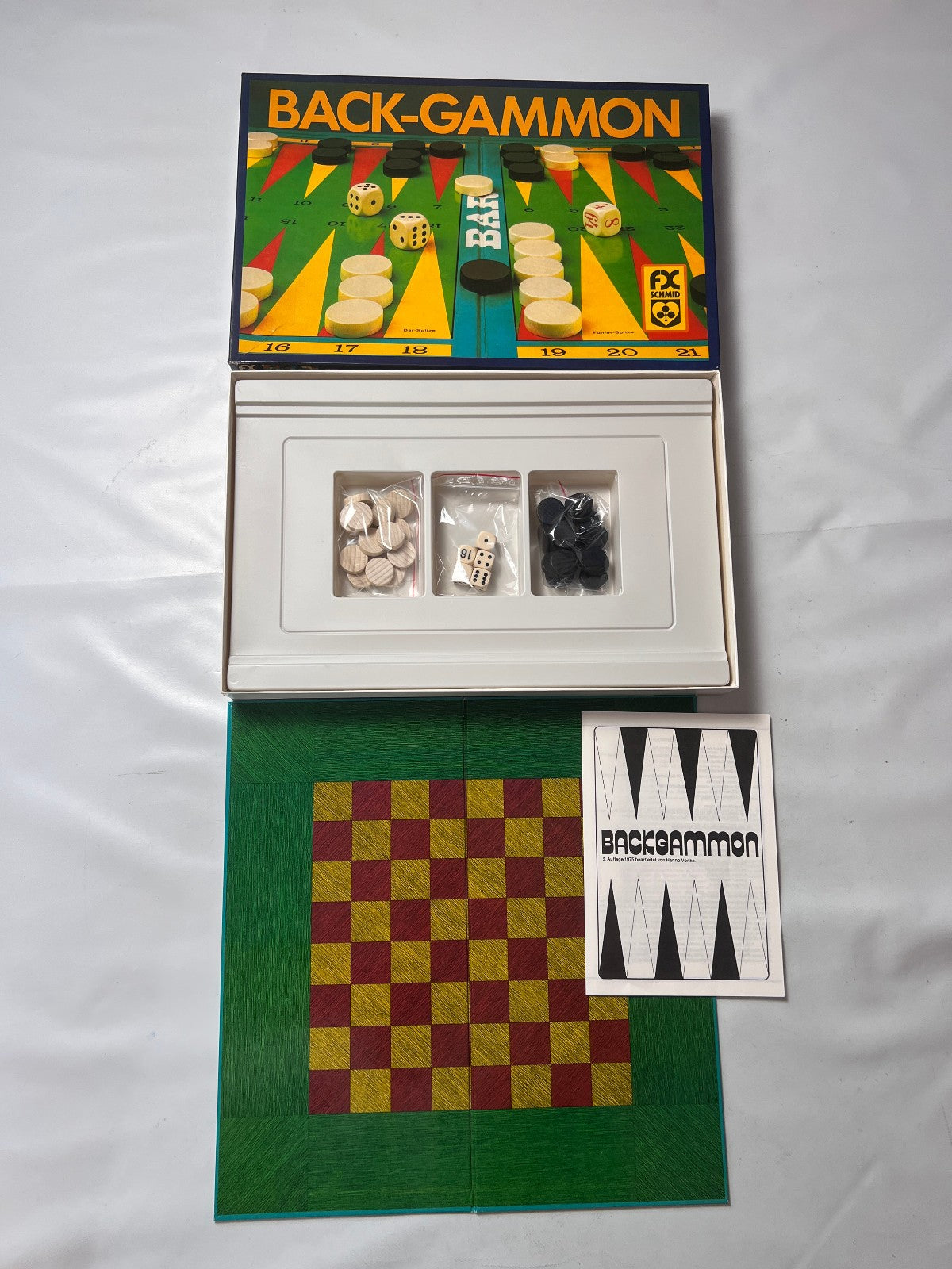 Back Gammon FX Schmid Spielzeug Spiel Brettspiel Spiele 91890  Vollständig - Ansicht 2