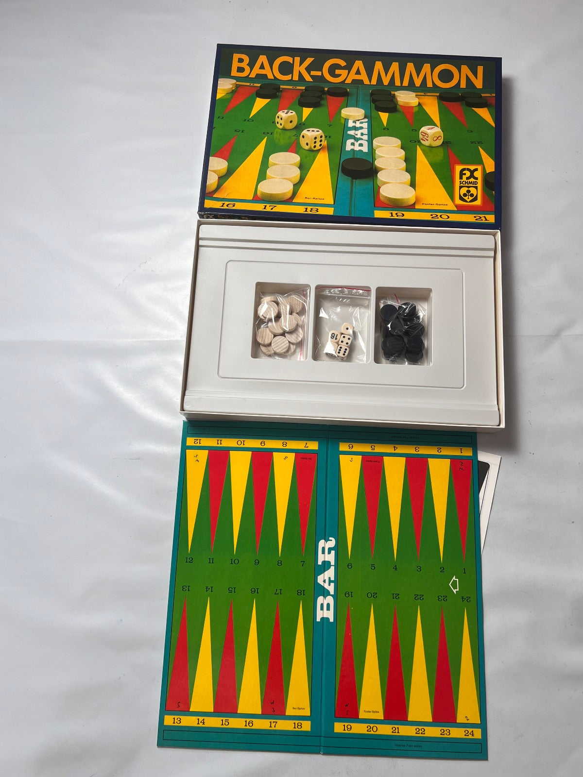 Back Gammon FX Schmid Spielzeug Spiel Brettspiel Spiele 91890  Vollständig - Ansicht 3