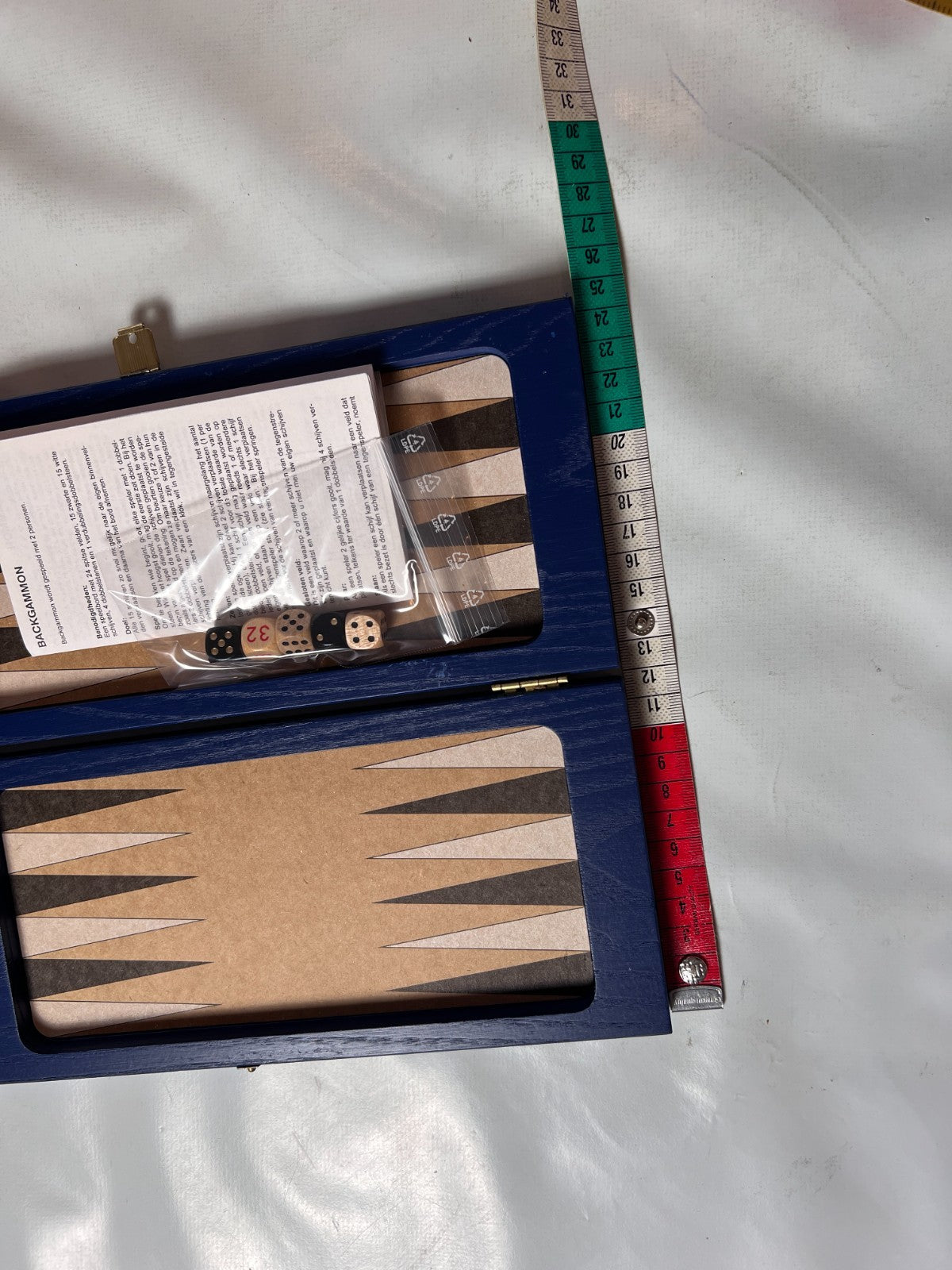 Backgammon Holz Ballantines Gold Seal  30 x 12 cm geschlossen Vollständig - Ansicht 10