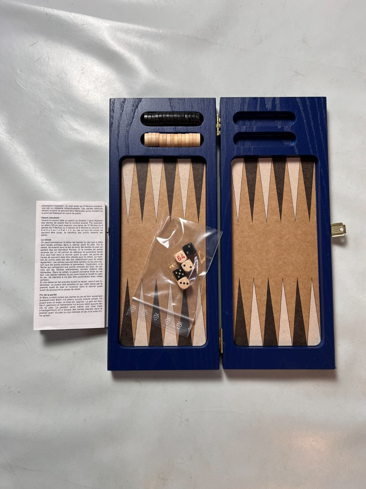 Backgammon Holz Ballantines Gold Seal  30 x 12 cm geschlossen Vollständig - Ansicht 2
