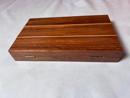 Backgammon Kofer Holz  25 x 16 cm geschlossen - Ansicht 8