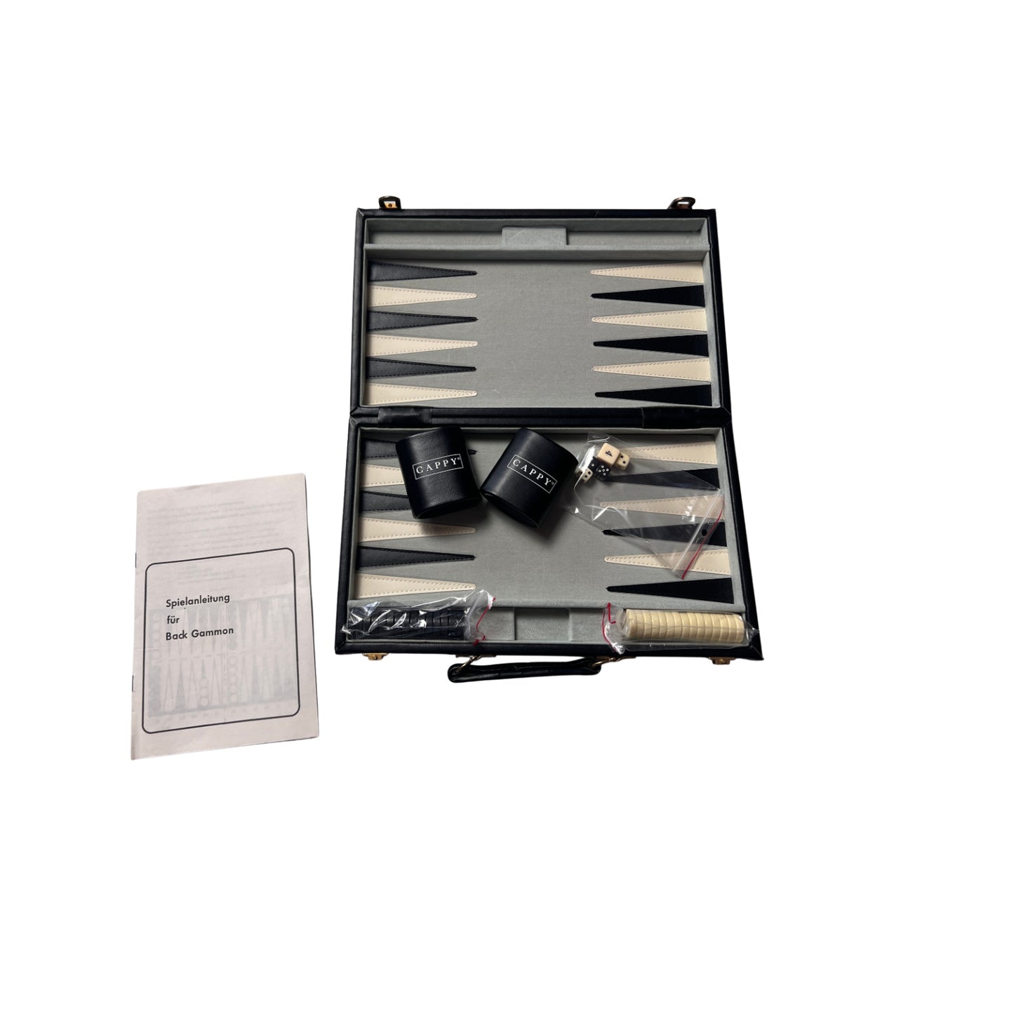 Backgammon Koffer - Braun 23x20cm geschlossen – SKU A13462 – Gesellschaftsspiel gebraucht kaufen bei Brettspielimperium