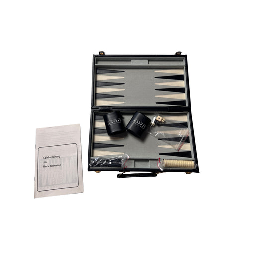 Backgammon Koffer - Braun 23x20cm geschlossen – SKU A13462 – Gesellschaftsspiel gebraucht kaufen bei Brettspielimperium