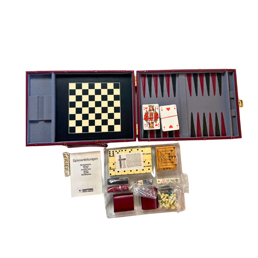 Backgammon Koffer HARTUNG Spiele Spielesammlung - Vollständig teils neu - Ansicht 1