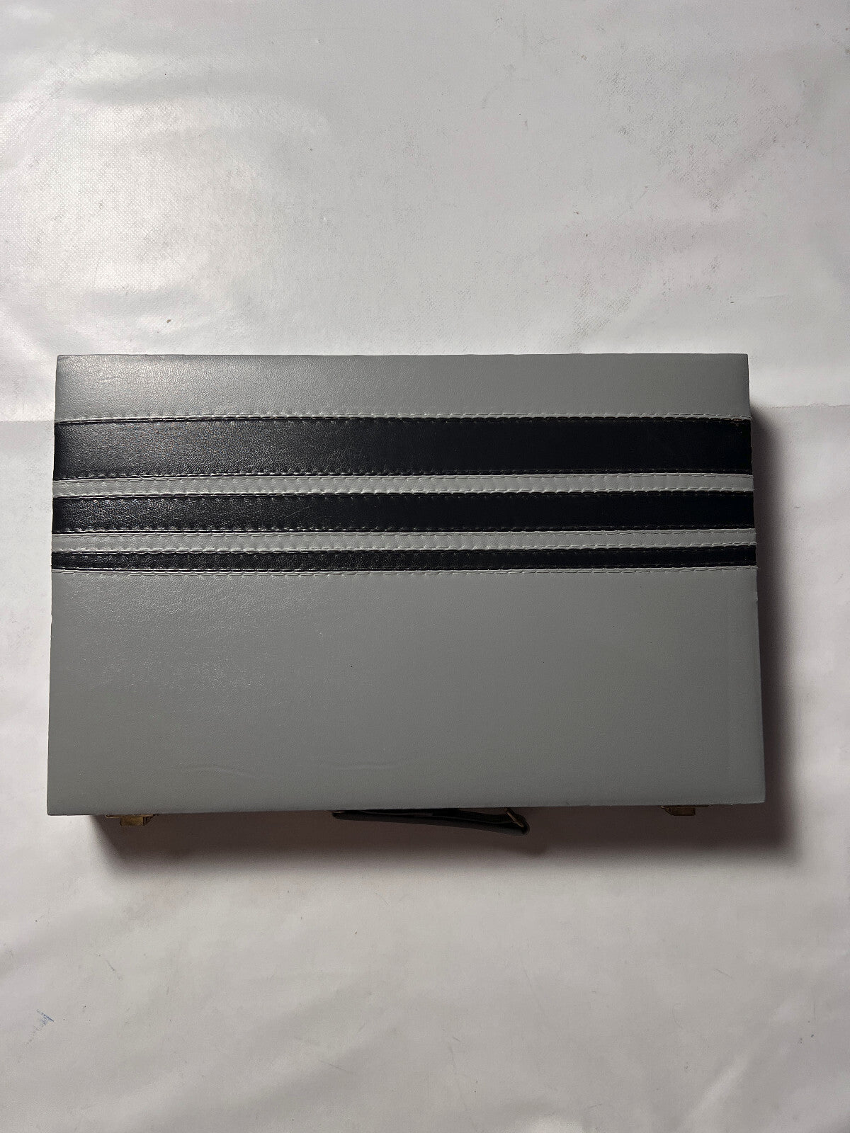 Backgammon Koffer - schwarz 38x24cm geschlossen - Vollständig Super Zustand - Ansicht 4
