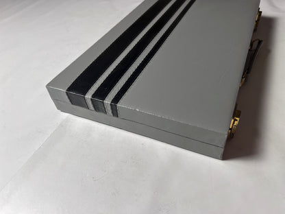 Backgammon Koffer - schwarz 38x24cm geschlossen - Vollständig Super Zustand - Ansicht 5