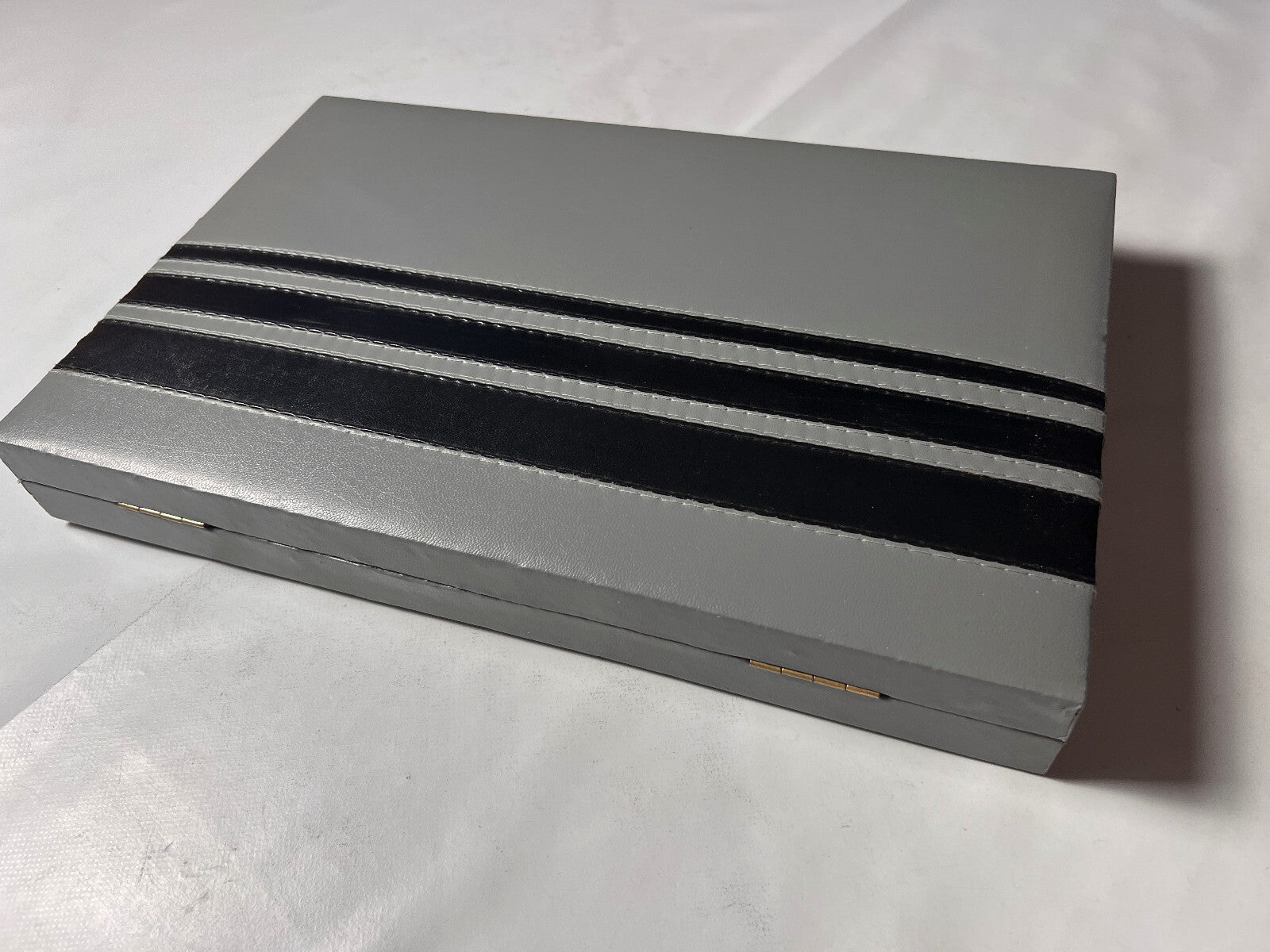 Backgammon Koffer - schwarz 38x24cm geschlossen - Vollständig Super Zustand - Ansicht 6