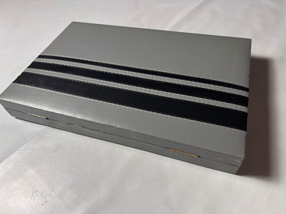 Backgammon Koffer - schwarz 38x24cm geschlossen - Vollständig Super Zustand - Ansicht 6