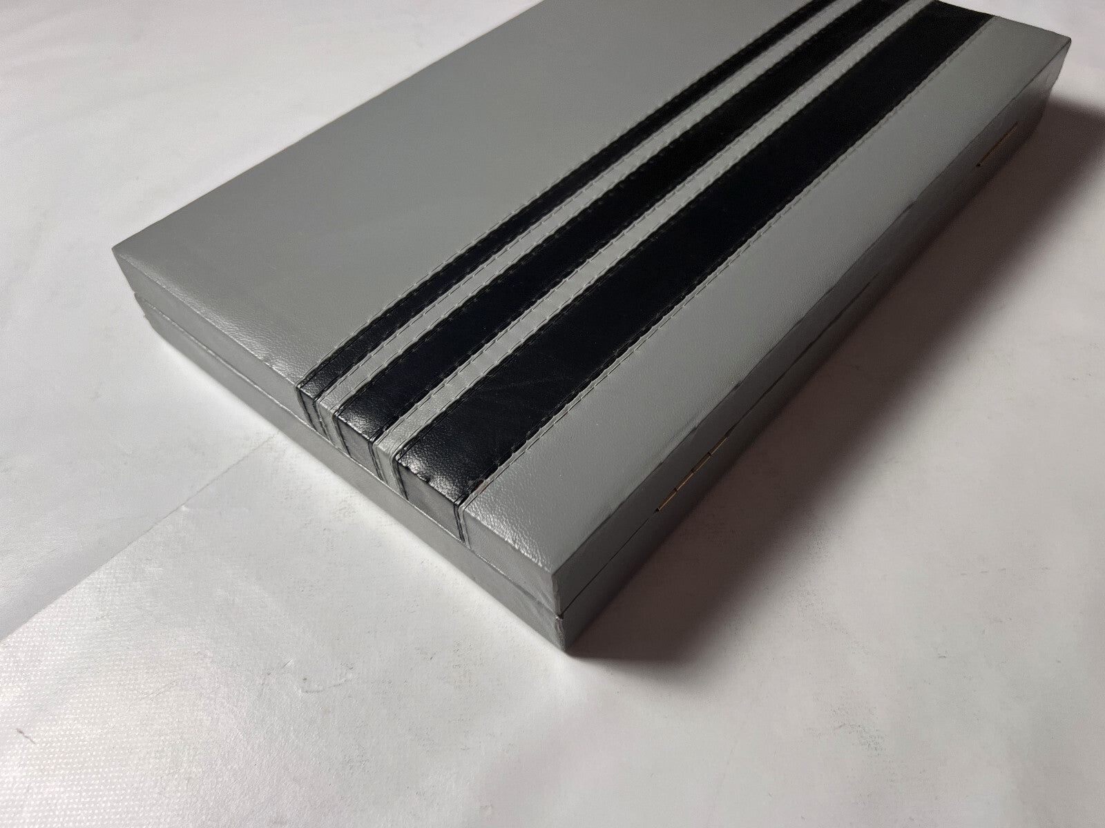 Backgammon Koffer - schwarz 38x24cm geschlossen - Vollständig Super Zustand - Ansicht 7