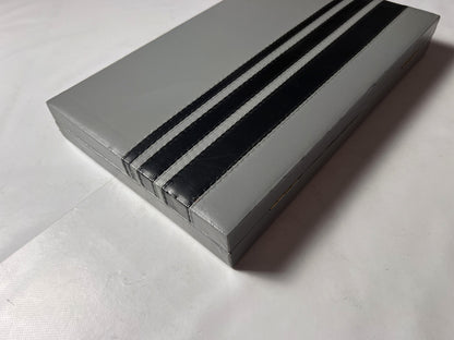 Backgammon Koffer - schwarz 38x24cm geschlossen - Vollständig Super Zustand - Ansicht 7