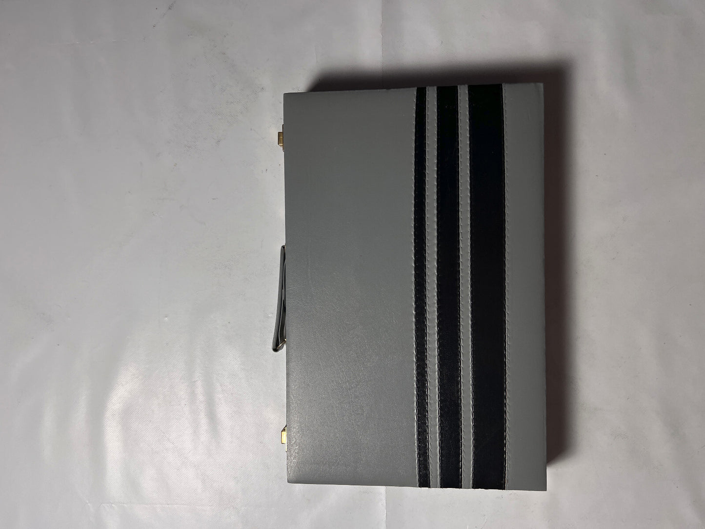 Backgammon Koffer - schwarz 38x24cm geschlossen - Vollständig Super Zustand - Ansicht 8