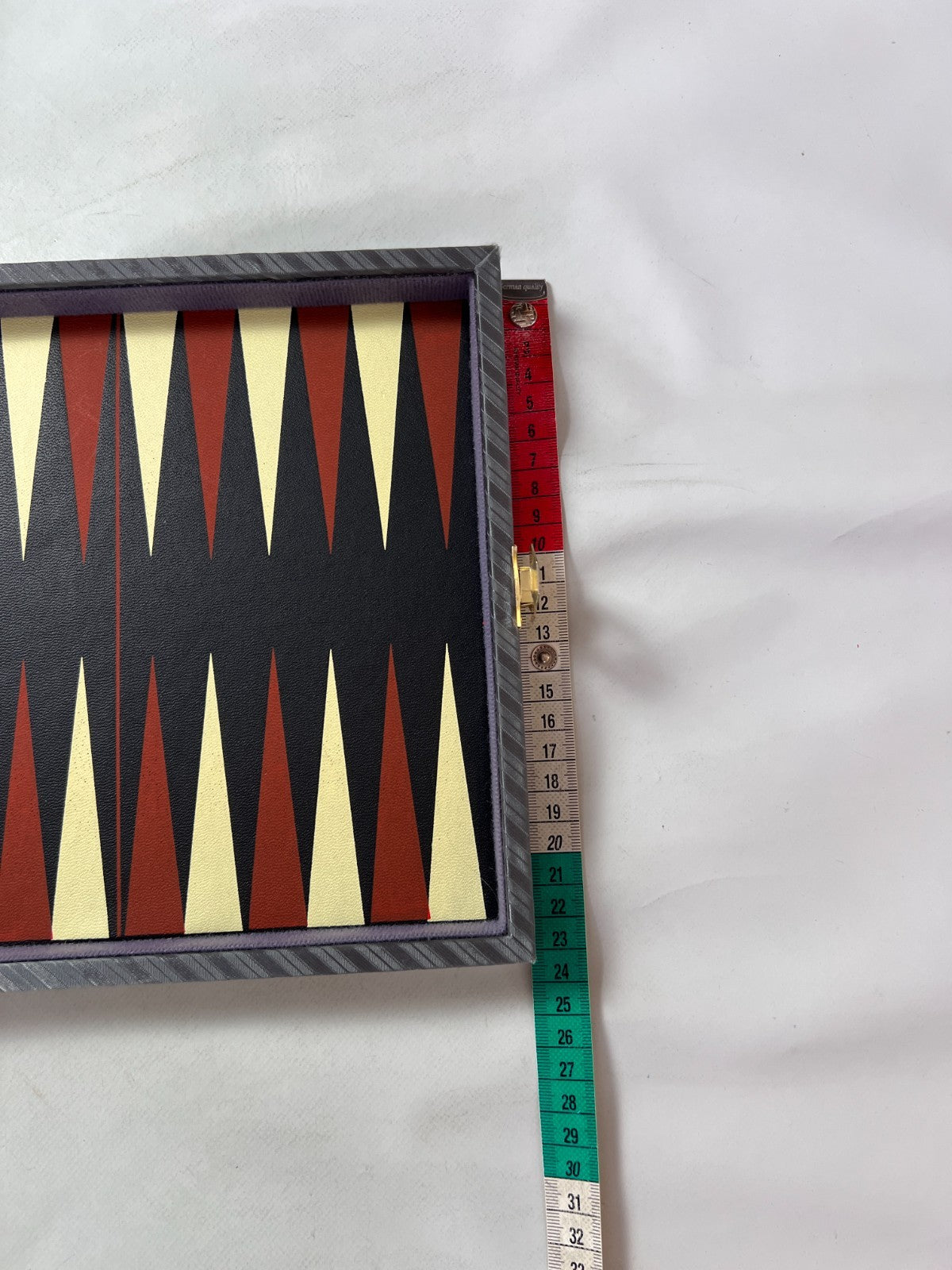 Backgammon Spiele Kunstleder-Koffer  26 x 23 cm geschlossen - Vollständig - Ansicht 7