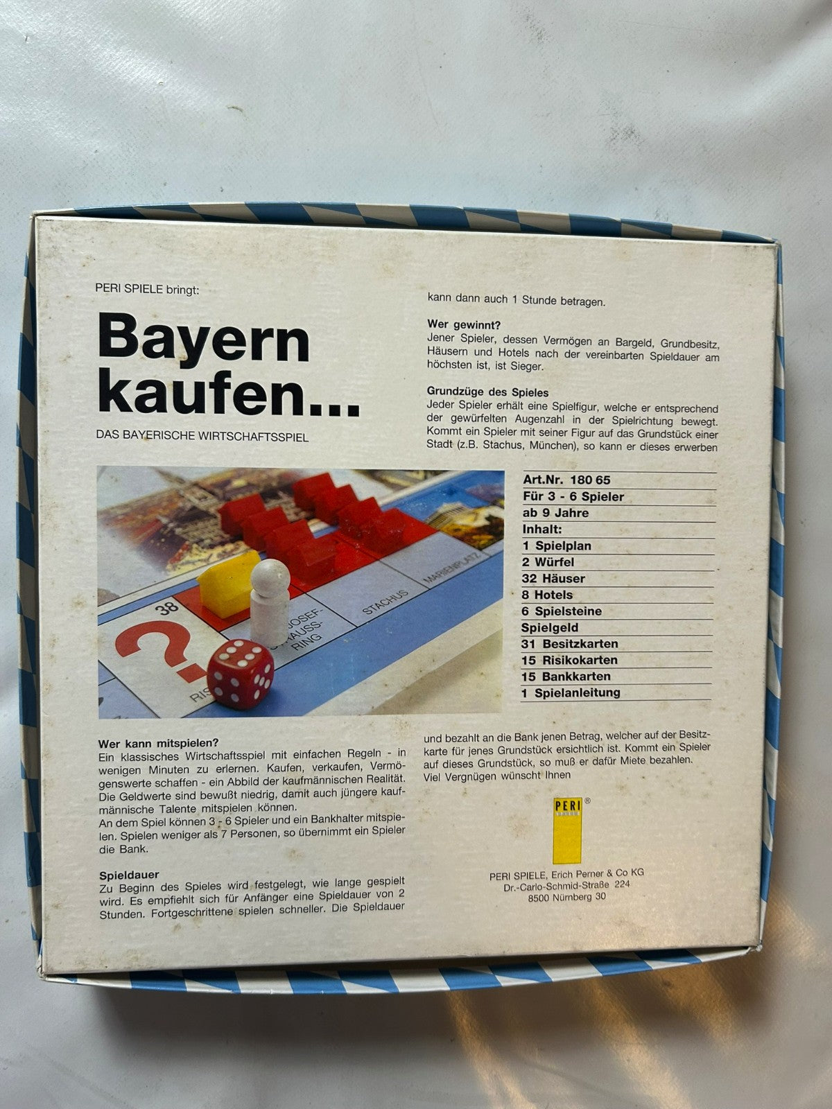 Bayern kaufen Gesellschaftsspiel PERI Spiele 1. Auflage  vollständig - Ansicht 10