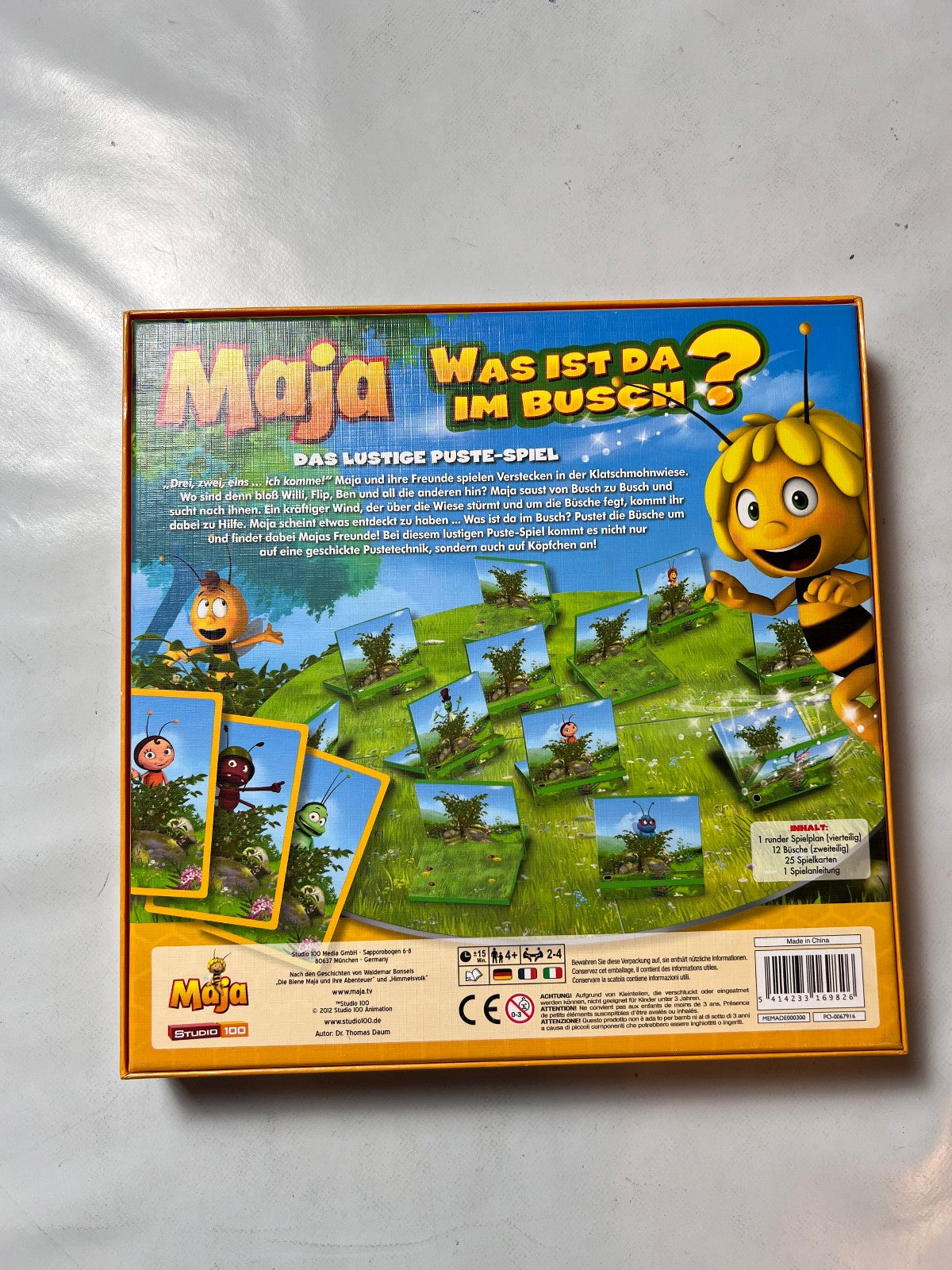 Biene Maja Spiel Was ist da im Busch Brettspiel  Vollständig - Ansicht 9
