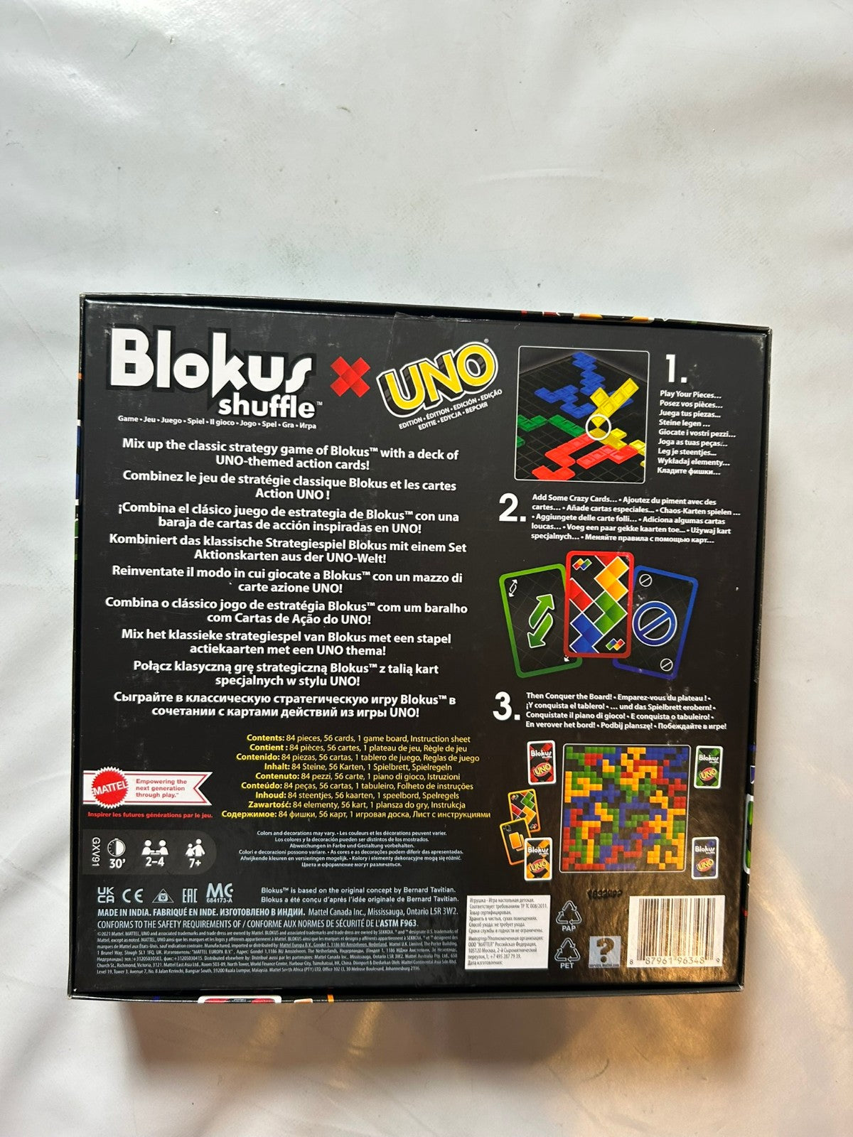 Blokus Shuffle UNO Edition Mattel   Vollständig Karten Neu - Ansicht 9