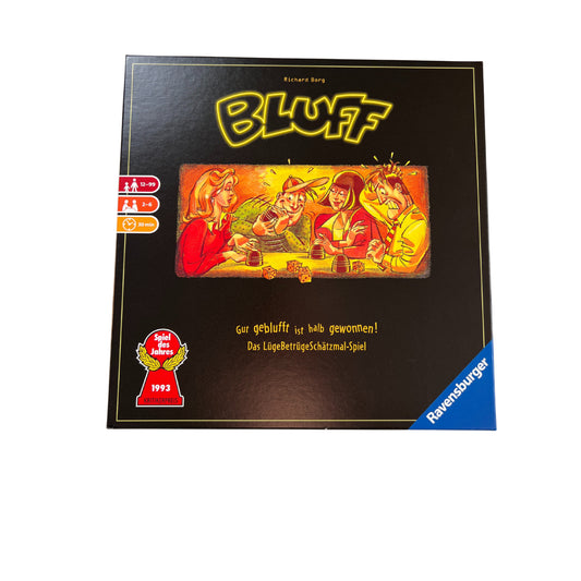 Bluff Brettspiel 2009 Ravensburger Würfelspiel - NEU – SKU A12420 – Gesellschaftsspiel gebraucht kaufen bei Brettspielimperium