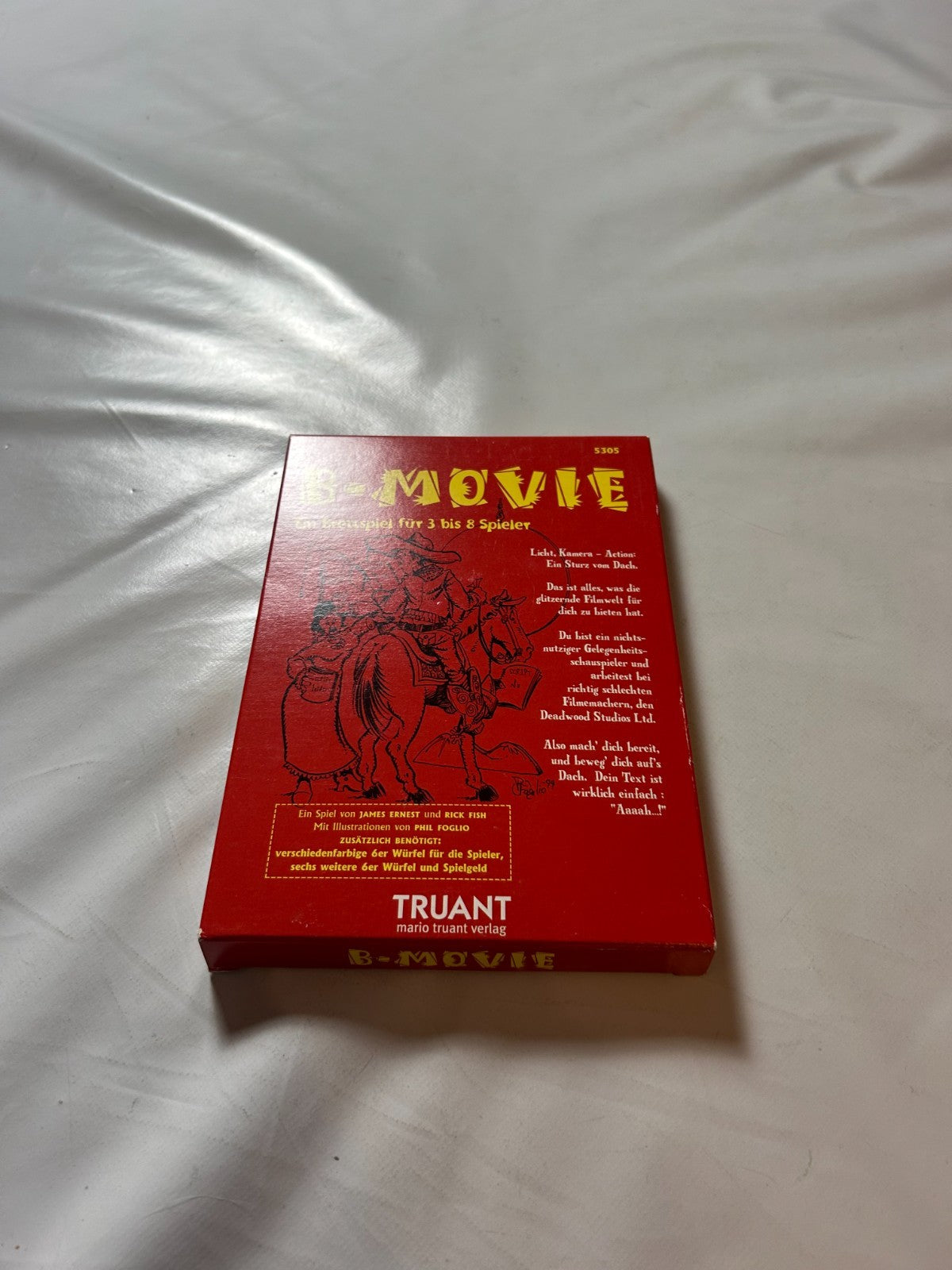 BMovie Brettspiel Würfelspiel Truant Verlag Phil Foglio  Unbespielt - Ansicht 3