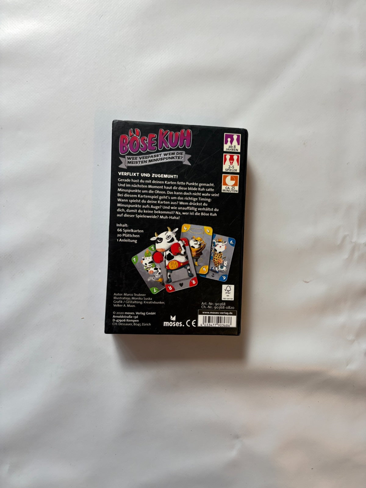 Böse Kuh: Wer Verpasst Wem - Kartenspiel - Moses Verlag - Vollständig - Ansicht 8