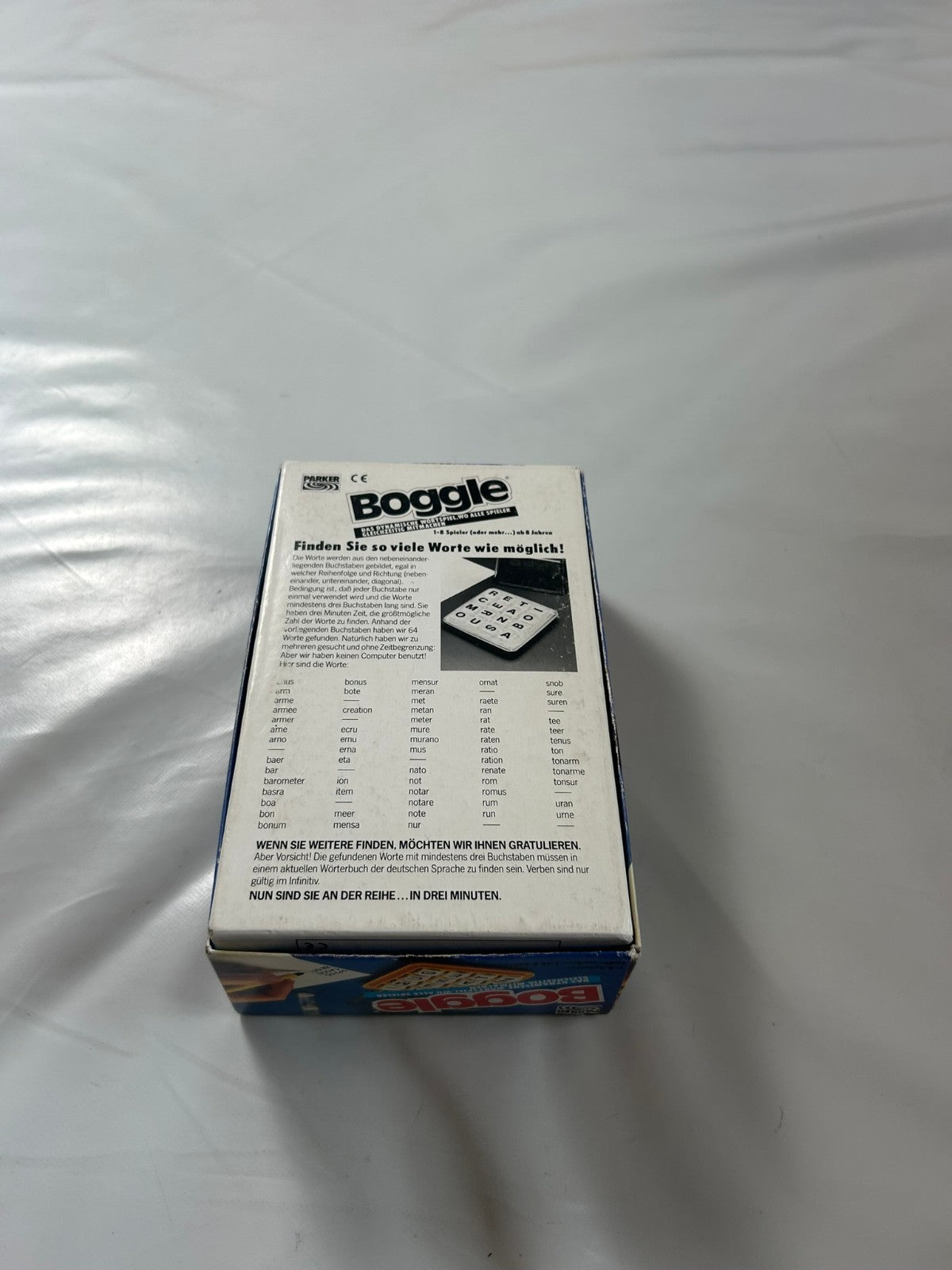 Boggle Kreuz und Quer durchs Wort Gewirr  PARKER  Deutsche 1985  Vollständig - Ansicht 9