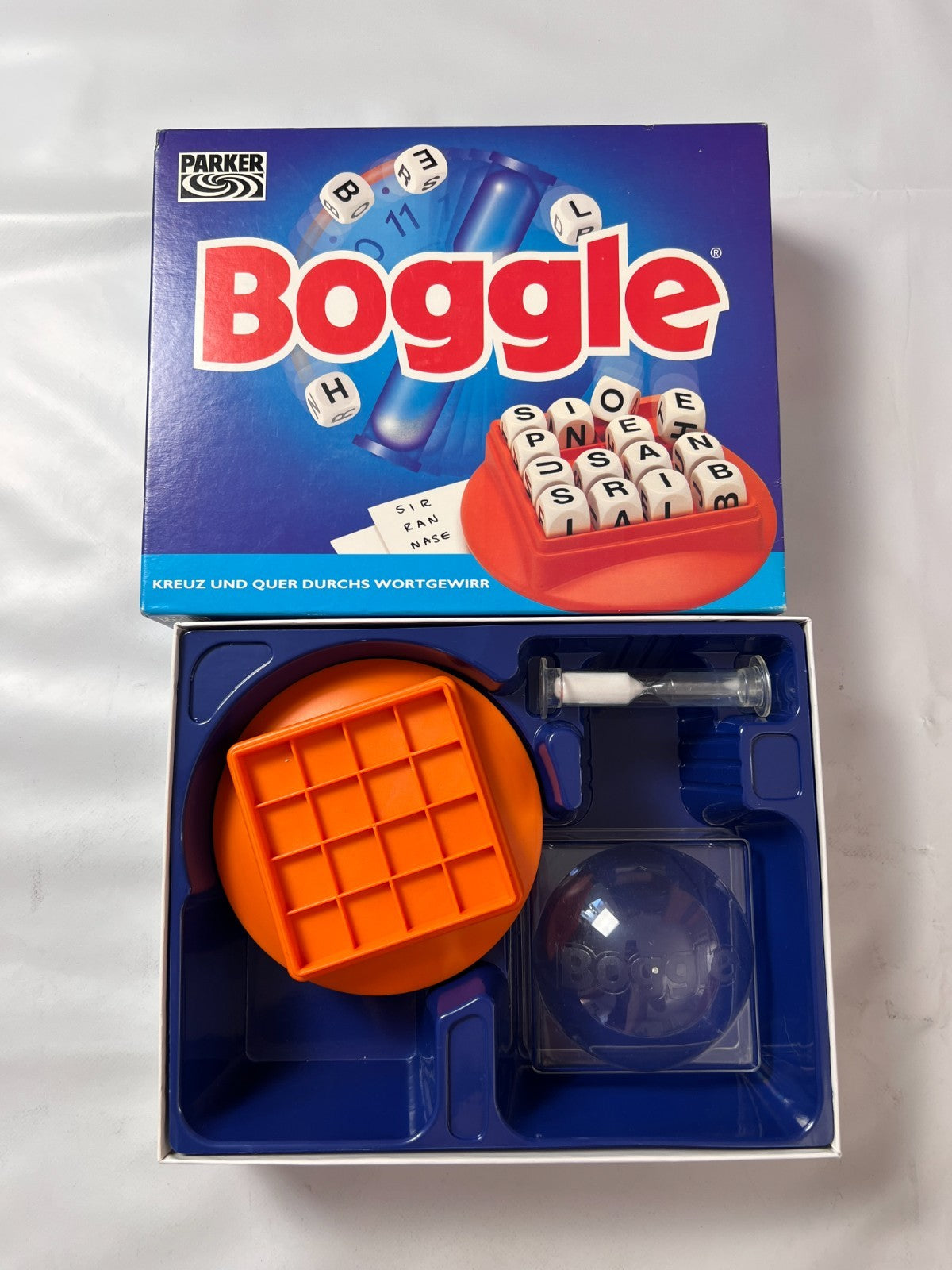 Boggle Kreuz und Quer durchs Wort Gewirr - PARKER  Deutsche 1994 - Vollständig - Ansicht 2