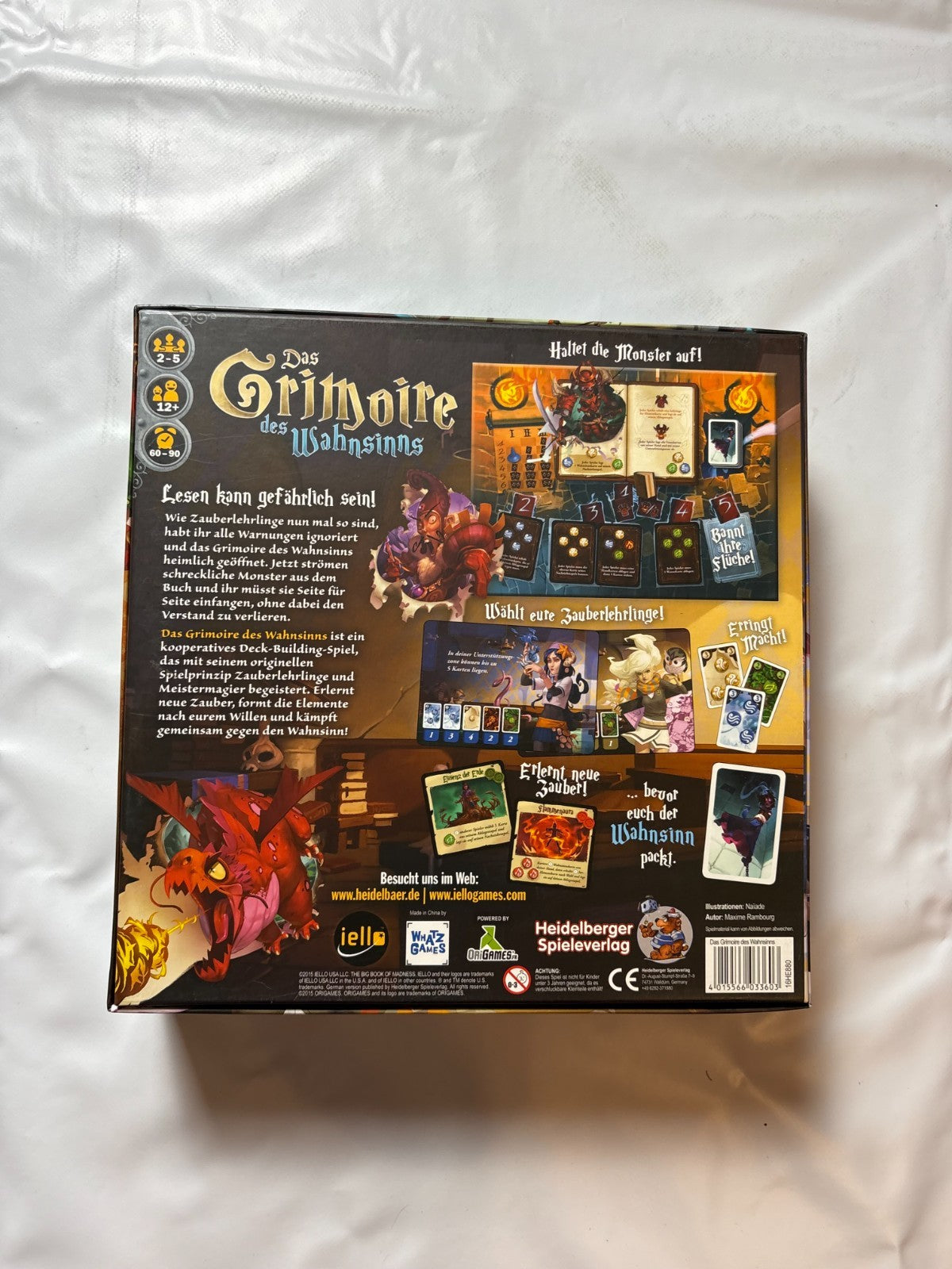 Brettspiel - Das Grimoire des Wahnsinns - IELLO - 2015 - Vollständig - Ansicht 8
