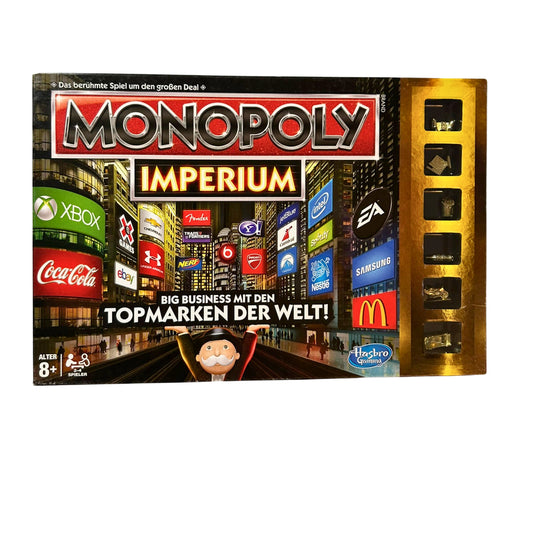 Brettspiel - Monopoly Imperium -Hasbro (2013) – SKU A9028 – Gesellschaftsspiel gebraucht kaufen bei Brettspielimperium