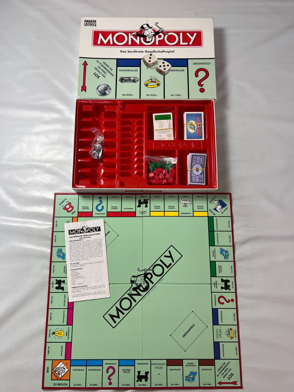 Brettspiel  - Monopoly - Parker DM-Version 1996 - Vollständig - Ansicht 2