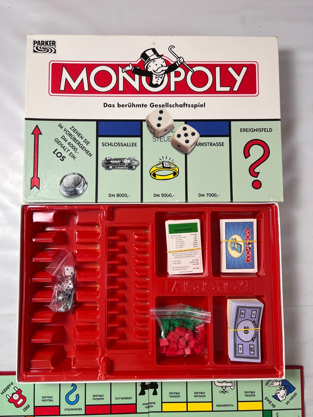 Brettspiel  - Monopoly - Parker DM-Version 1996 - Vollständig - Ansicht 3