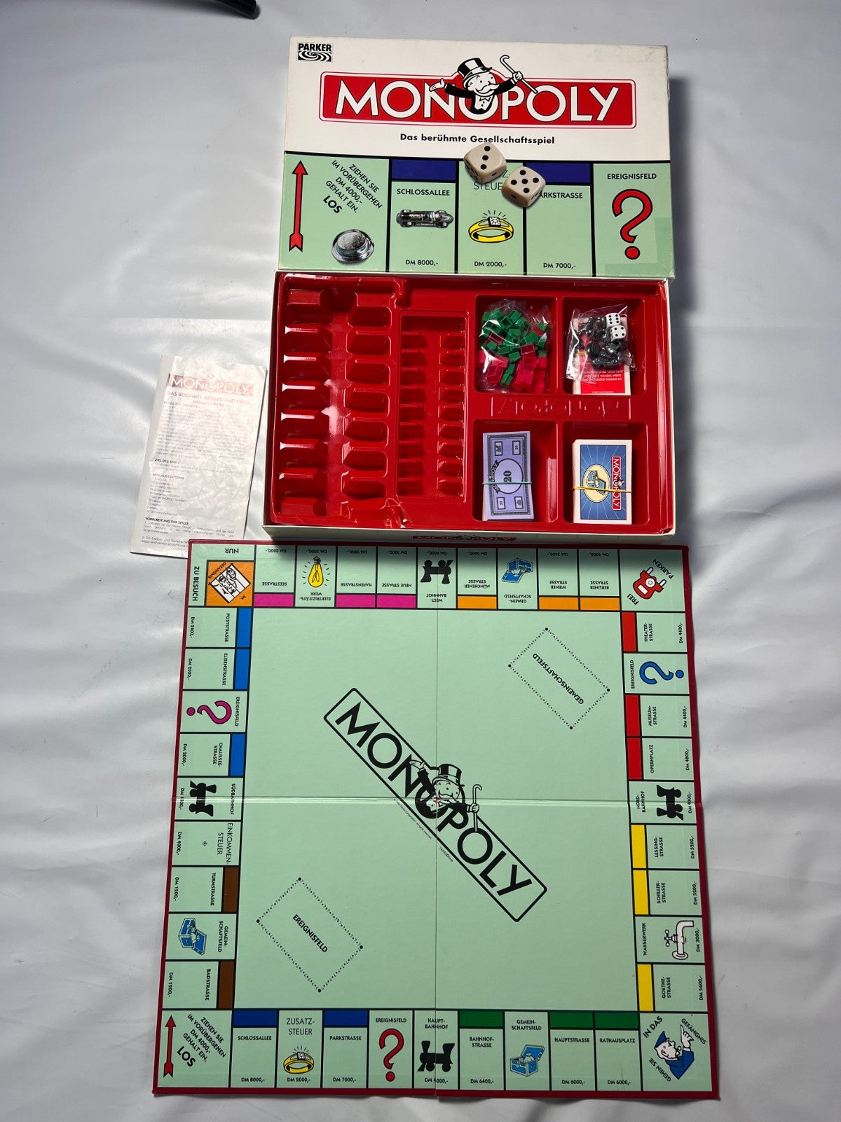 Brettspiel   Monopoly  Parker DMVersion 1996  Vollständig - Ansicht 2