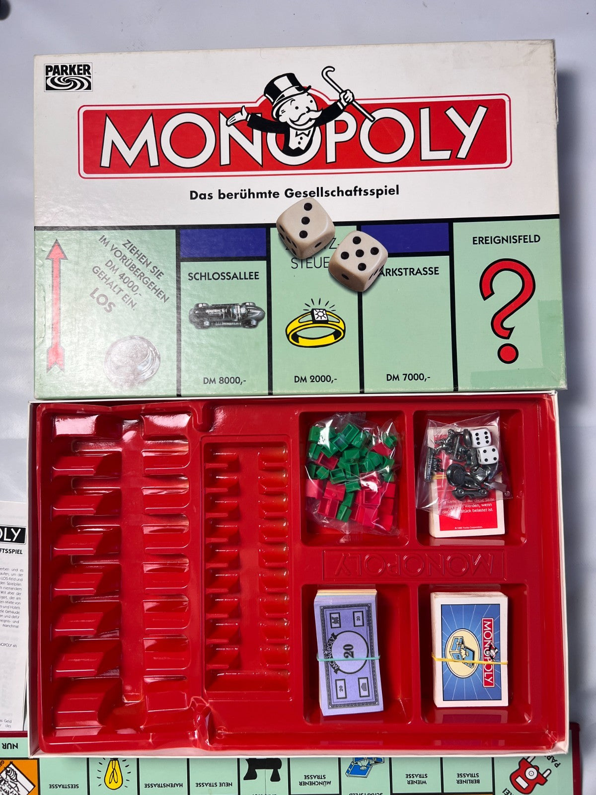 Brettspiel   Monopoly  Parker DMVersion 1996  Vollständig - Ansicht 3