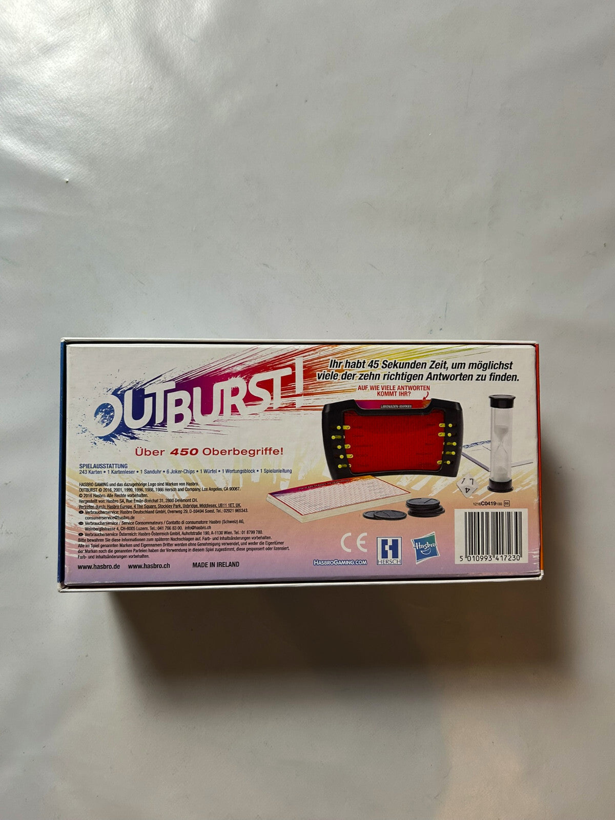 Brettspiel - Outburst das explosive -2016 Hasbro-Vollständig 1/3 Kartensätze NEU - Ansicht 10