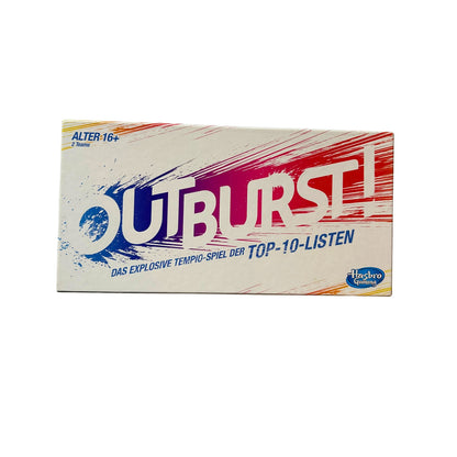 Brettspiel - Outburst das explosive -2016 Hasbro-Vollständig 1/3 Kartensätze NEU – SKU A7219 – Kartenspiel gebraucht kaufen bei Brettspielimperium