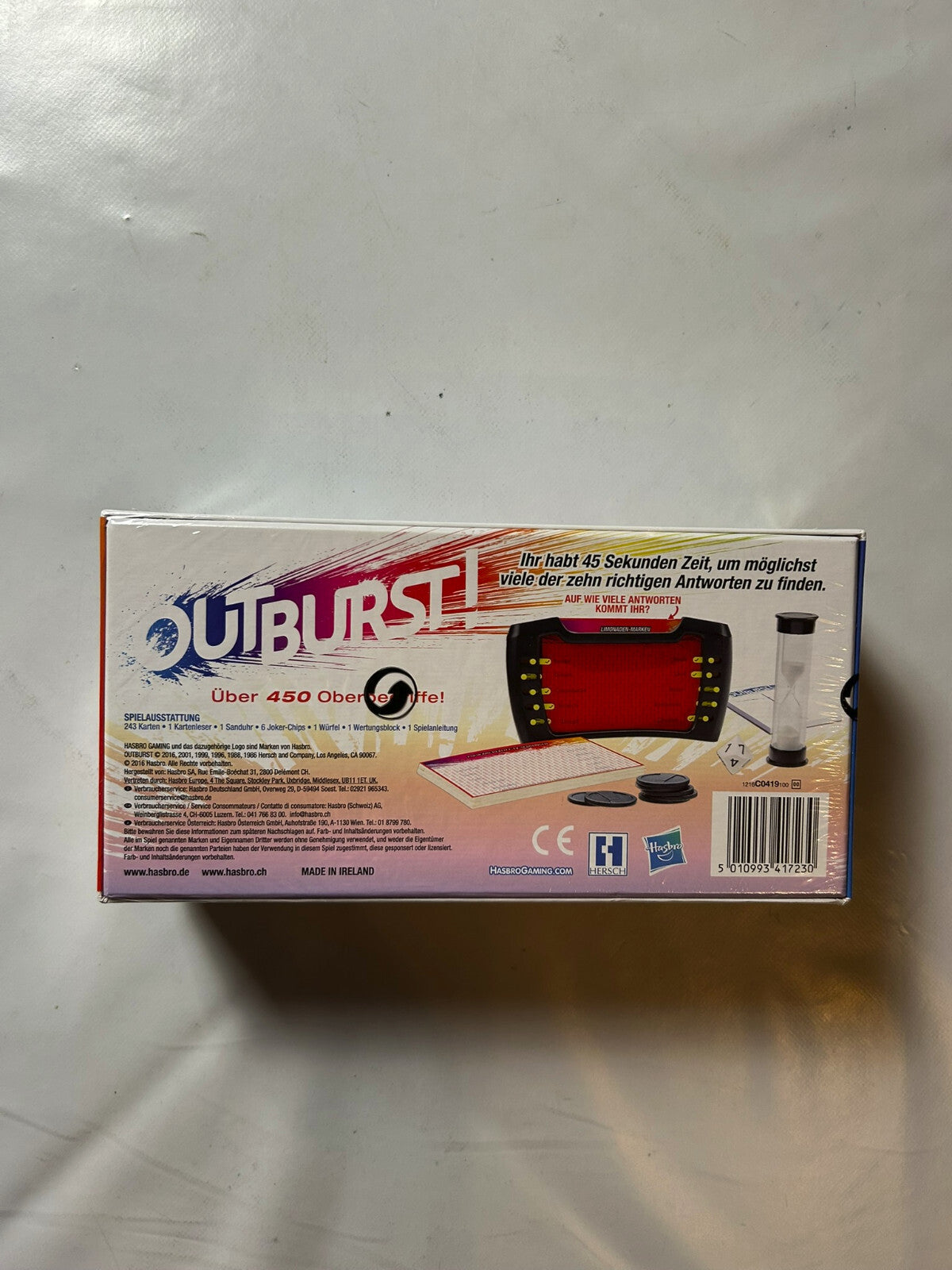 Brettspiel - Outburst das explosive Tempo Spiel - 2016 Hasbro-NEU in Folie - Ansicht 6
