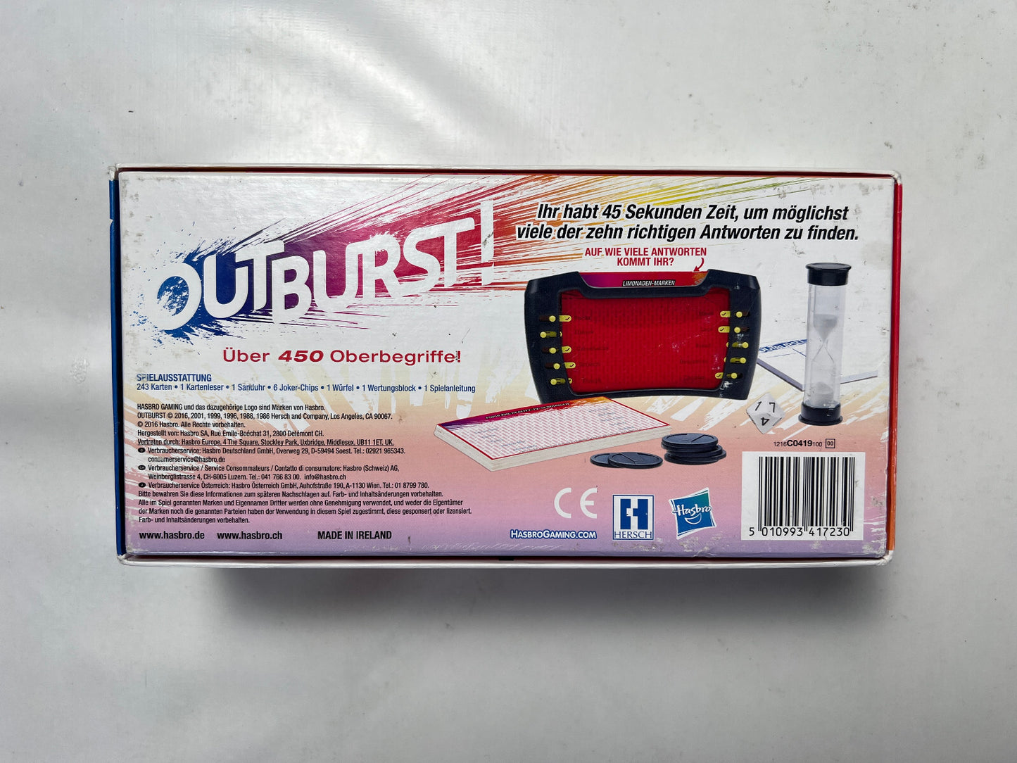 Brettspiel - Outburst das explosive Tempo Spiel - 2016 Hasbro-Vollständig - Ansicht 11