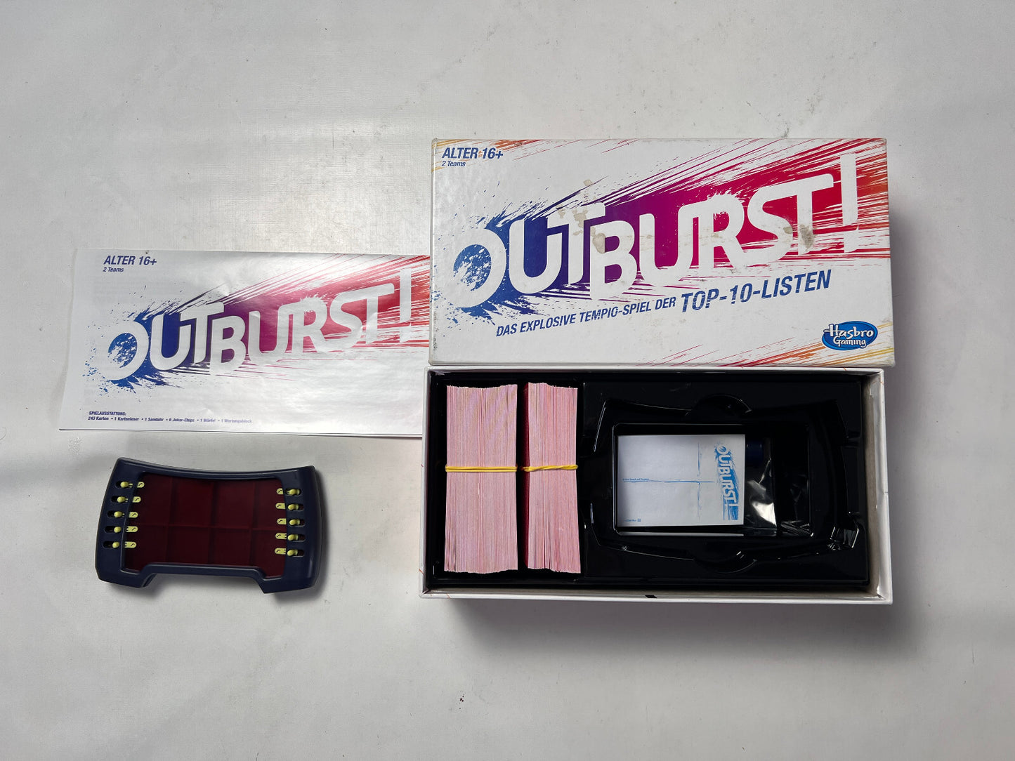 Brettspiel - Outburst das explosive Tempo Spiel - 2016 Hasbro-Vollständig - Ansicht 2