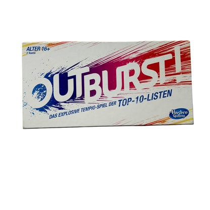 Brettspiel - Outburst das explosive Tempo Spiel - 2016 Hasbro-Vollständig – SKU A5475 – Gesellschaftsspiel gebraucht kaufen bei Brettspielimperium