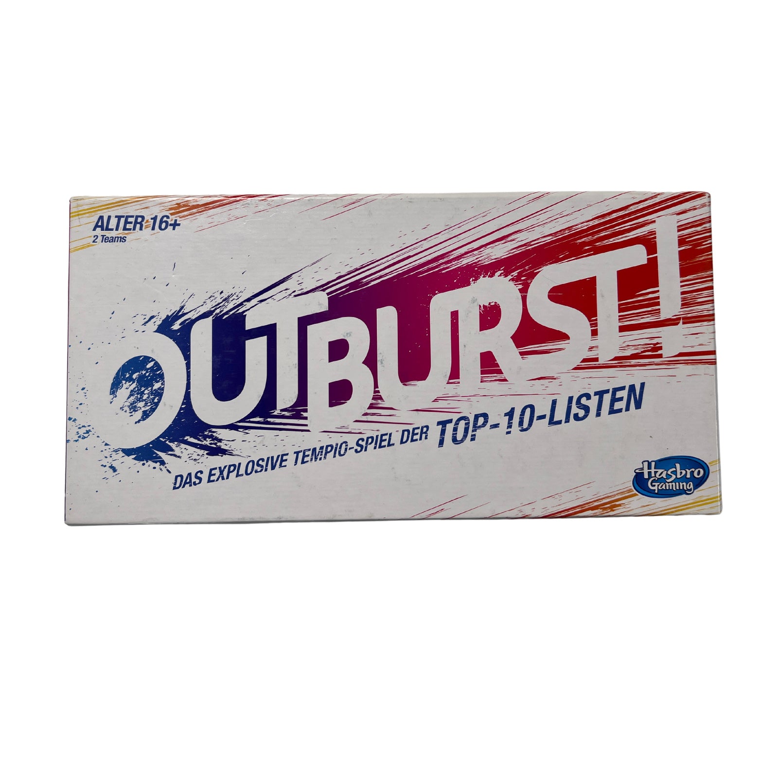 Brettspiel - Outburst das explosive Tempo Spiel - 2016 Hasbro-Vollständig – SKU A5863 – Gesellschaftsspiel gebraucht kaufen bei Brettspielimperium