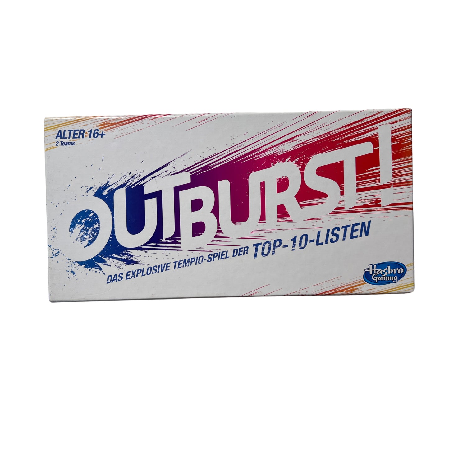 Brettspiel - Outburst das explosive Tempo Spiel - 2016 Hasbro-Vollständig – SKU A6181 – Gesellschaftsspiel gebraucht kaufen bei Brettspielimperium