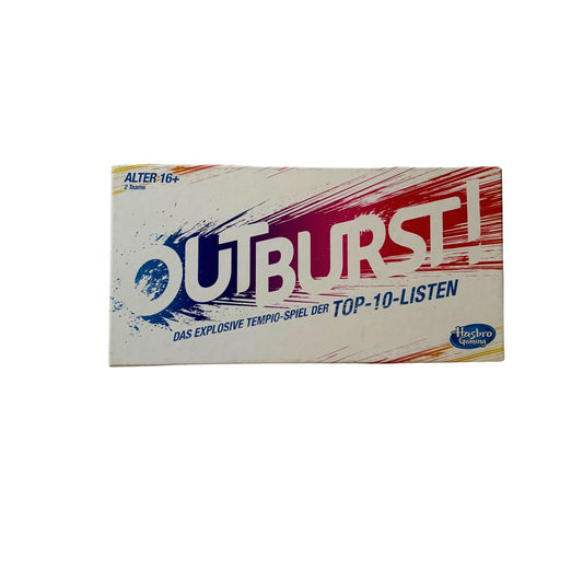 Brettspiel - Outburst das explosive Tempo Spiel - 2016 Hasbro-Vollständig – SKU A6307 – Gesellschaftsspiel gebraucht kaufen bei Brettspielimperium