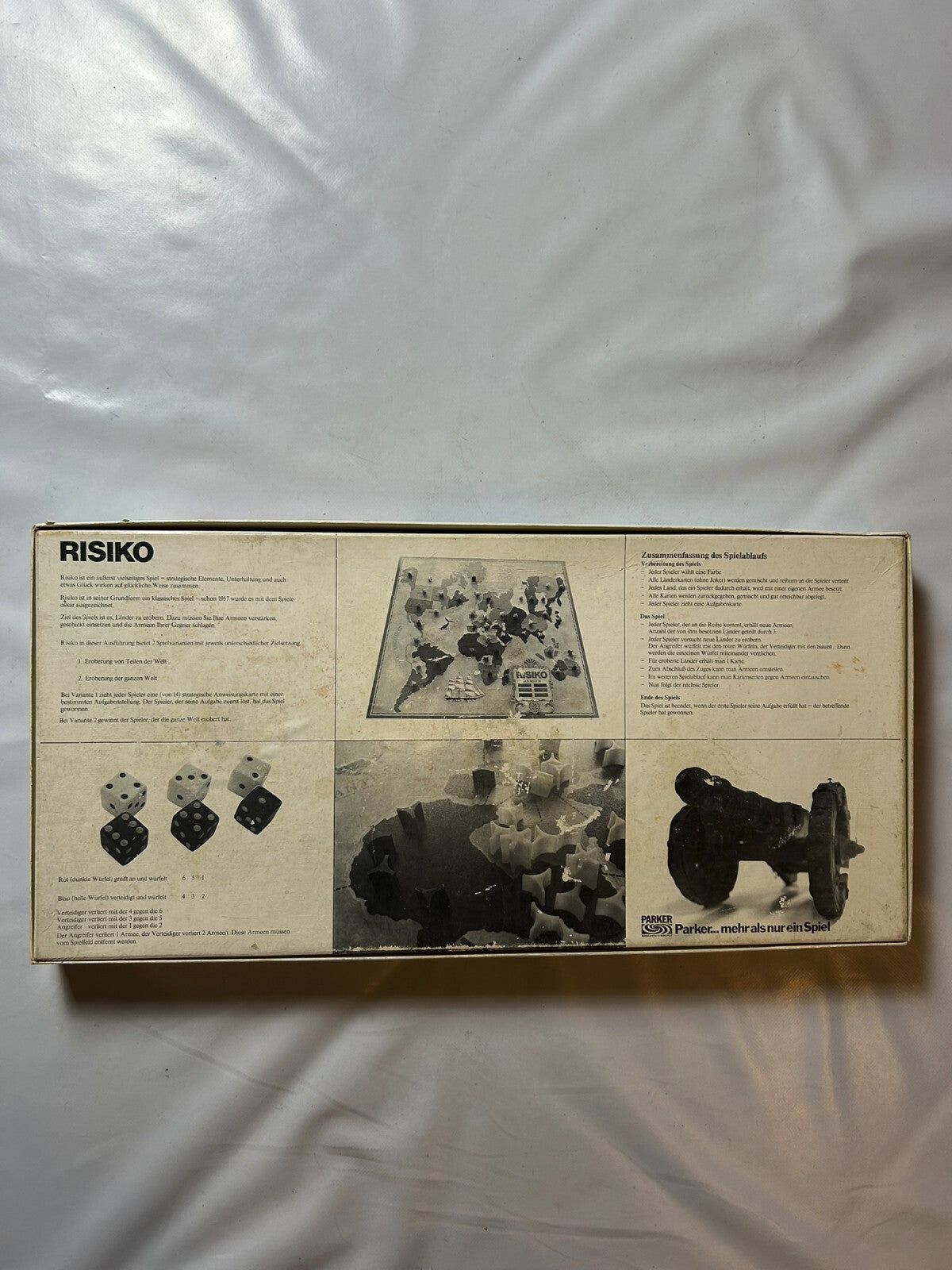 Brettspiel - RISIKO ERSTAUSGABE Schwarz - PARKER 1975 - Vollständig - Ansicht 10
